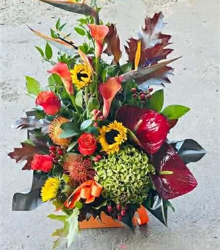 Exotic flower arrangement