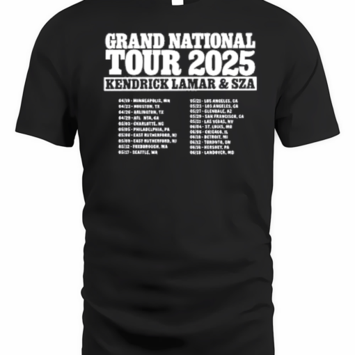 Kendrick Lamar SZA 2025 Grand National Tour Shirt